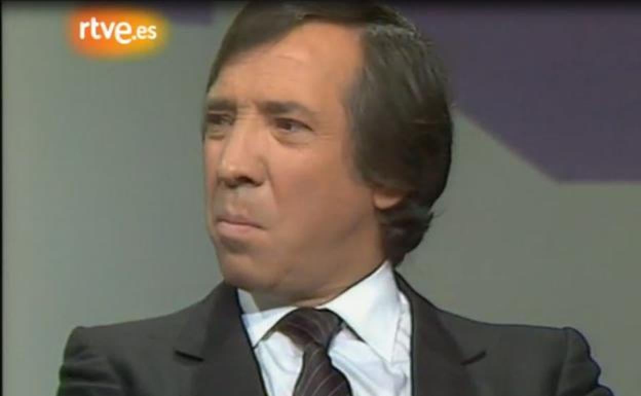 El Fary en 1984 en TVE cuando habló del hombre blandengue. 