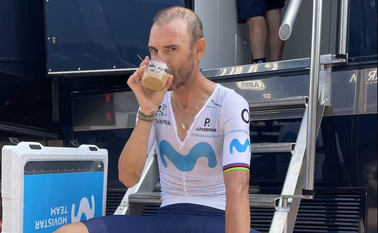 Mito. Valverde, en una imagen tomada durante esta Vuelta.