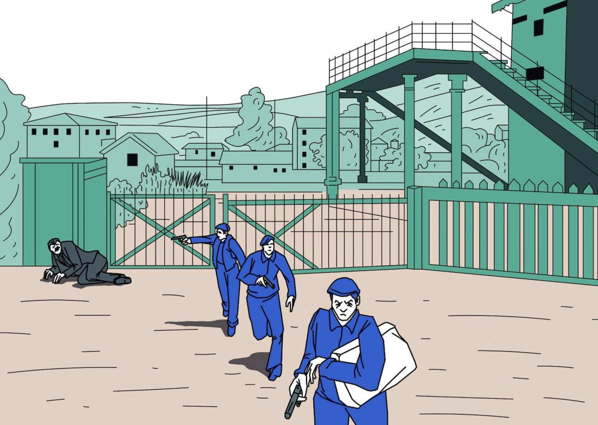 Un atraco al estilo del Far West en Olabeaga