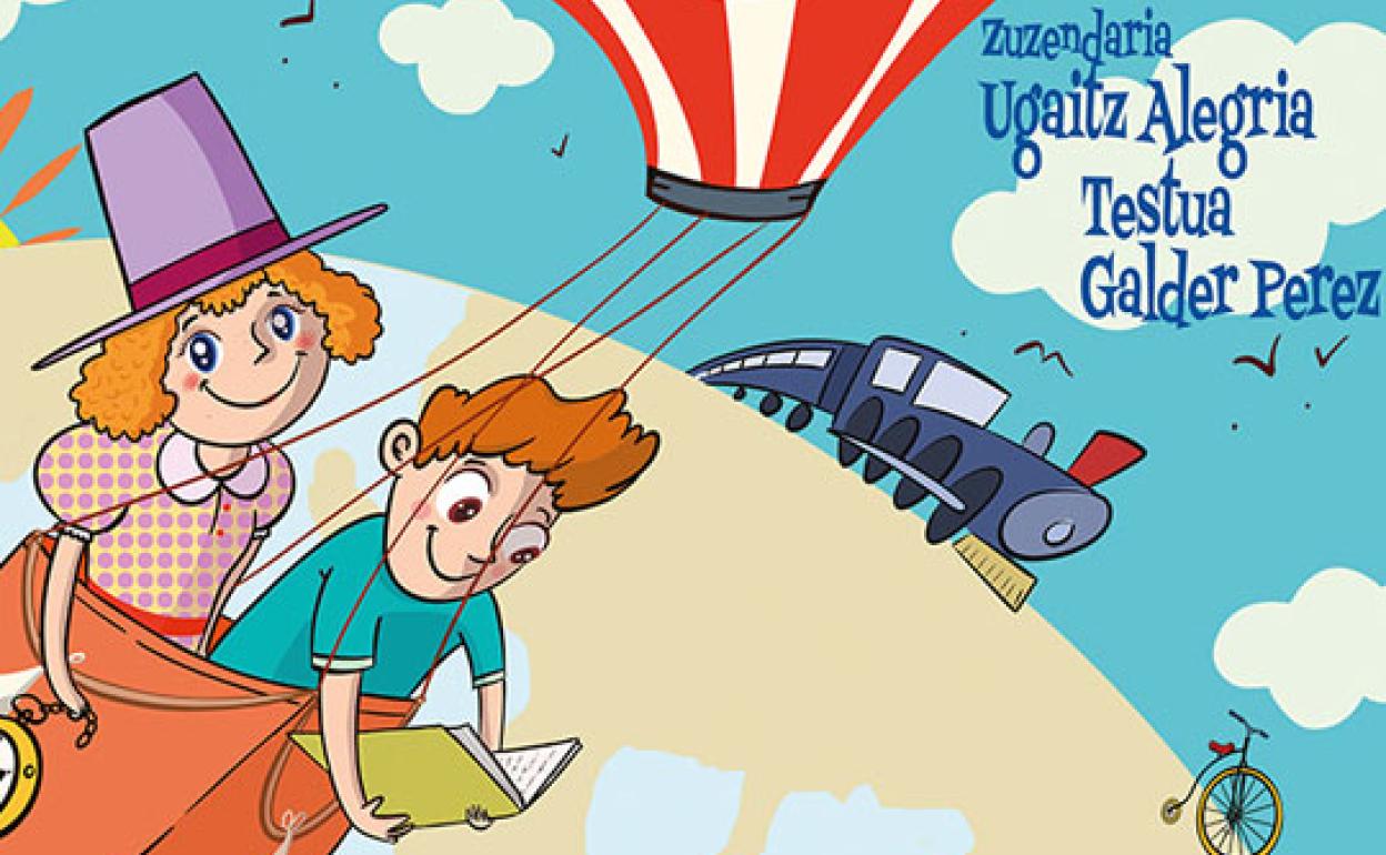 'Munduari itzulia 80 egunetan' antzezlanaren promozio irudia. 