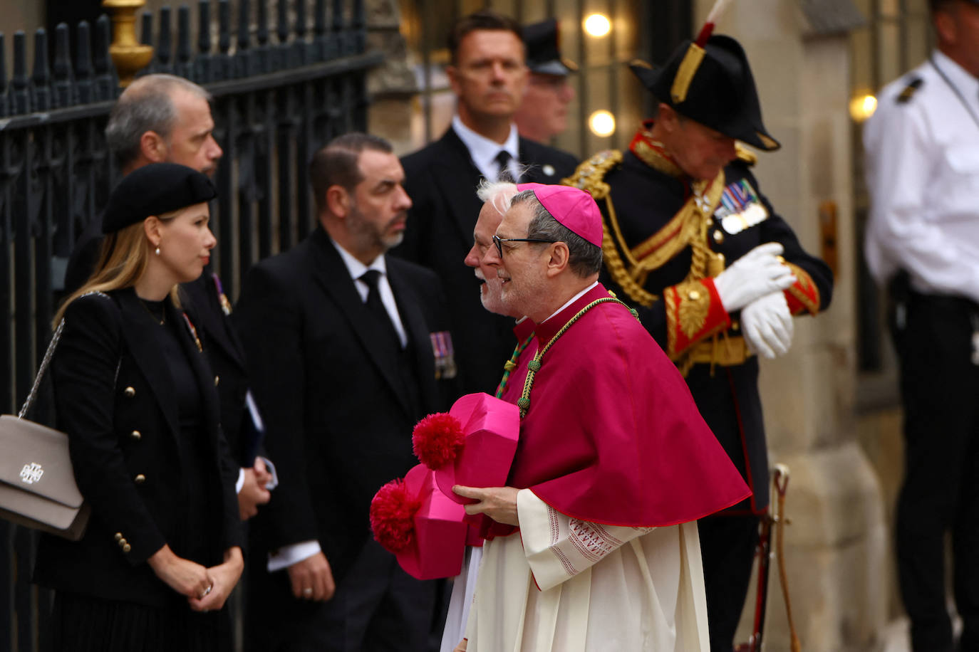 Dos cardenales de la delegación del Vaticano.