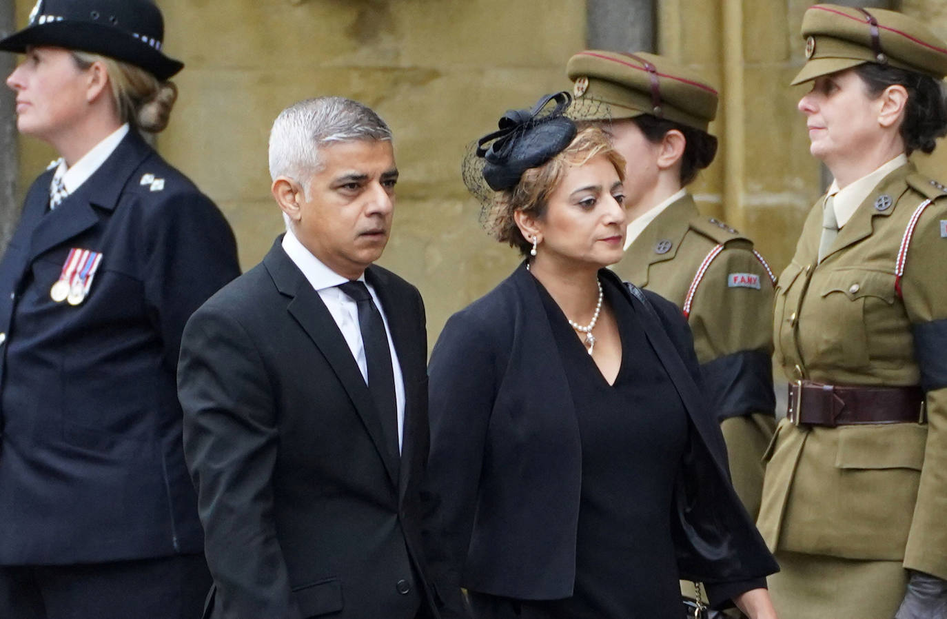 El alcalde de Londres, Sadiq Khan y su mujer, Saadiya Khan.