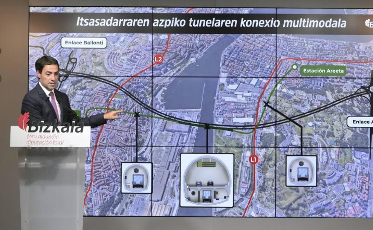 El diputado de Infraestructuras presentó ayer la lanzadera. 