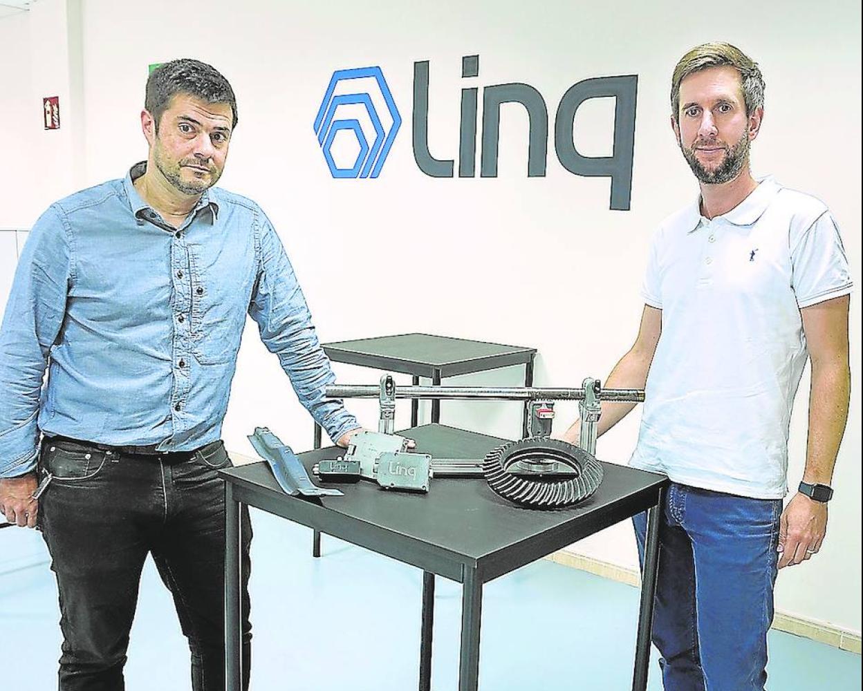 Ibon Iribarren y Alberto Vaqueriza, dos de los fundadores de Linq. 