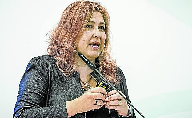 María Saiz, presidenta del Observatorio Vasco de Emprendimiento de la UPV/EHU, durante el foro organizado por EL CORREO. 
