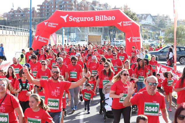 Fotos: Familias unidas y a la carrera en Getxo
