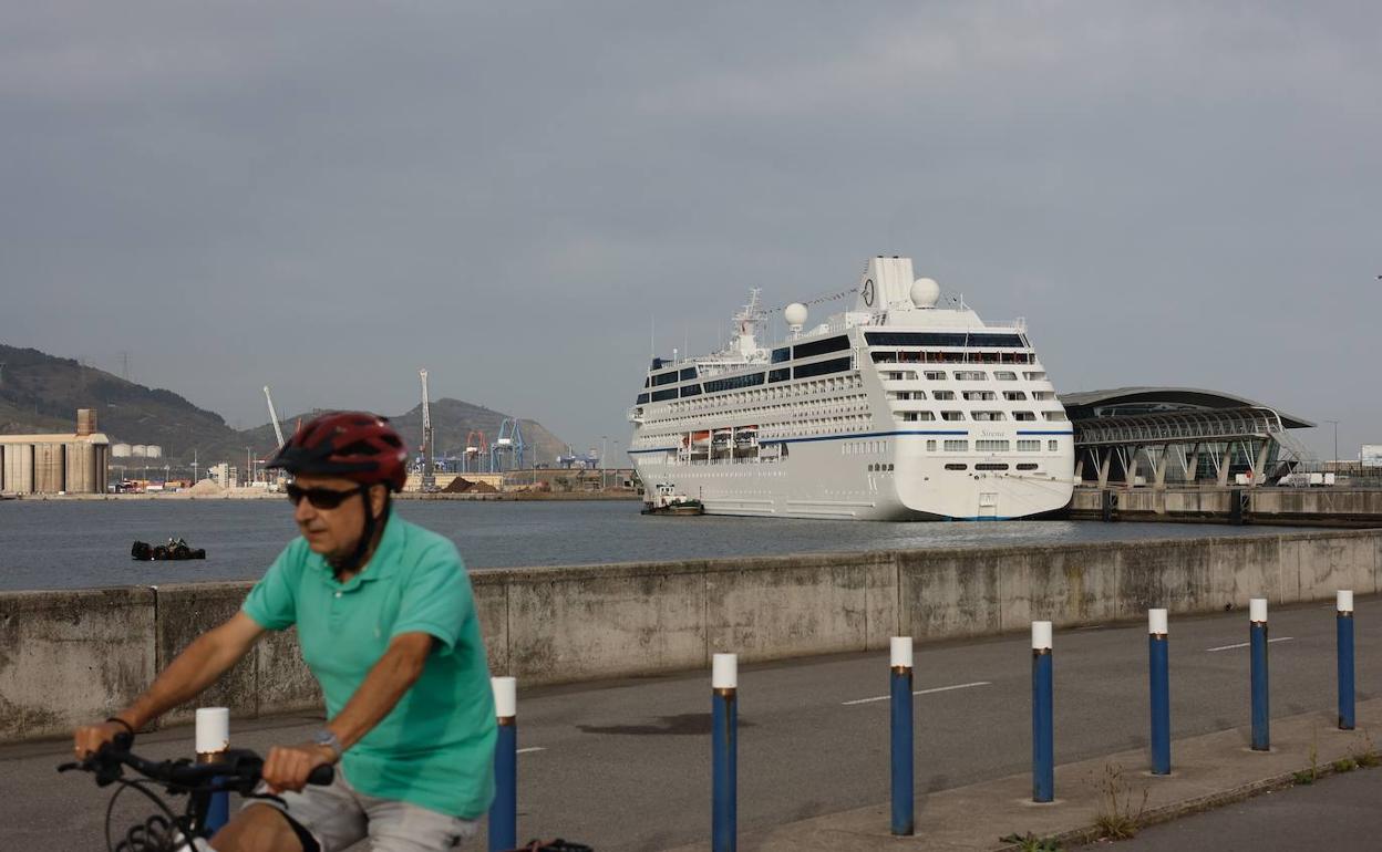 El crucero, en Getxo. 