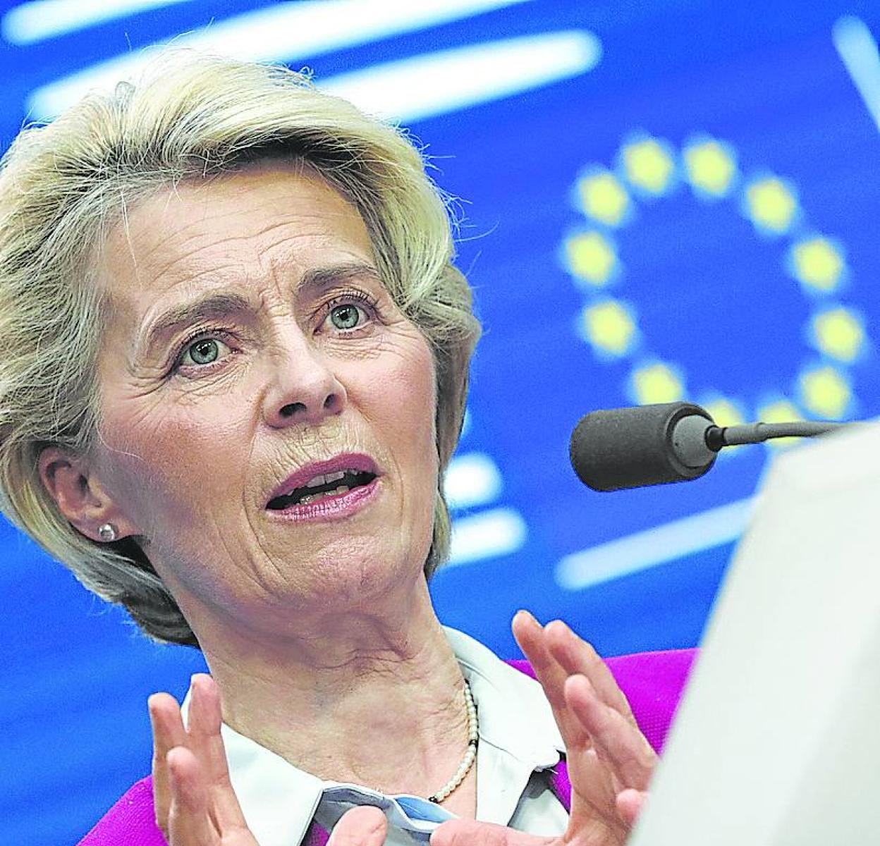 Ursula von der Leyen, presidenta de la Comisión Europea. 