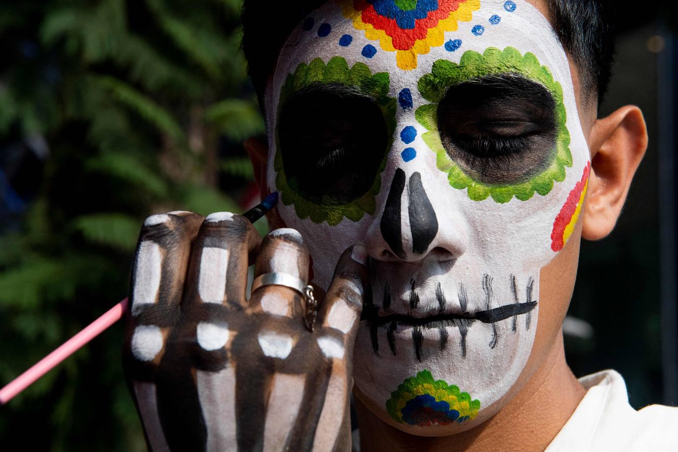 Fotos: Las catrinas toman la Ciudad de México como preámbulo al Día de Muertos