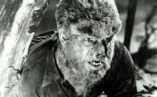 Lon Chaney Jr., en la piel del hombre lobo en la película de 1941.