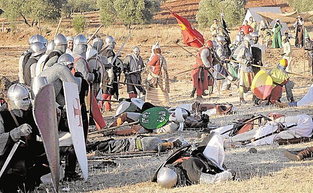 Recreación actual de la batalla de Las Navas de Tolosa. 