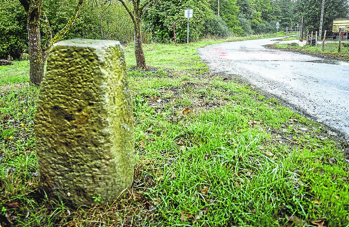 Aspecto actual de las inmediaciones donde ocurrieron los hechos en el barrio de Lache, entre los pueblos de Urbina y Villarreal, actualmente Legutio. 