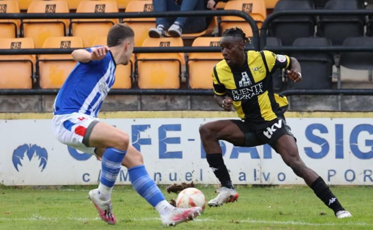 Imagen del Portugalete-Padura en un encuentro de liga 
