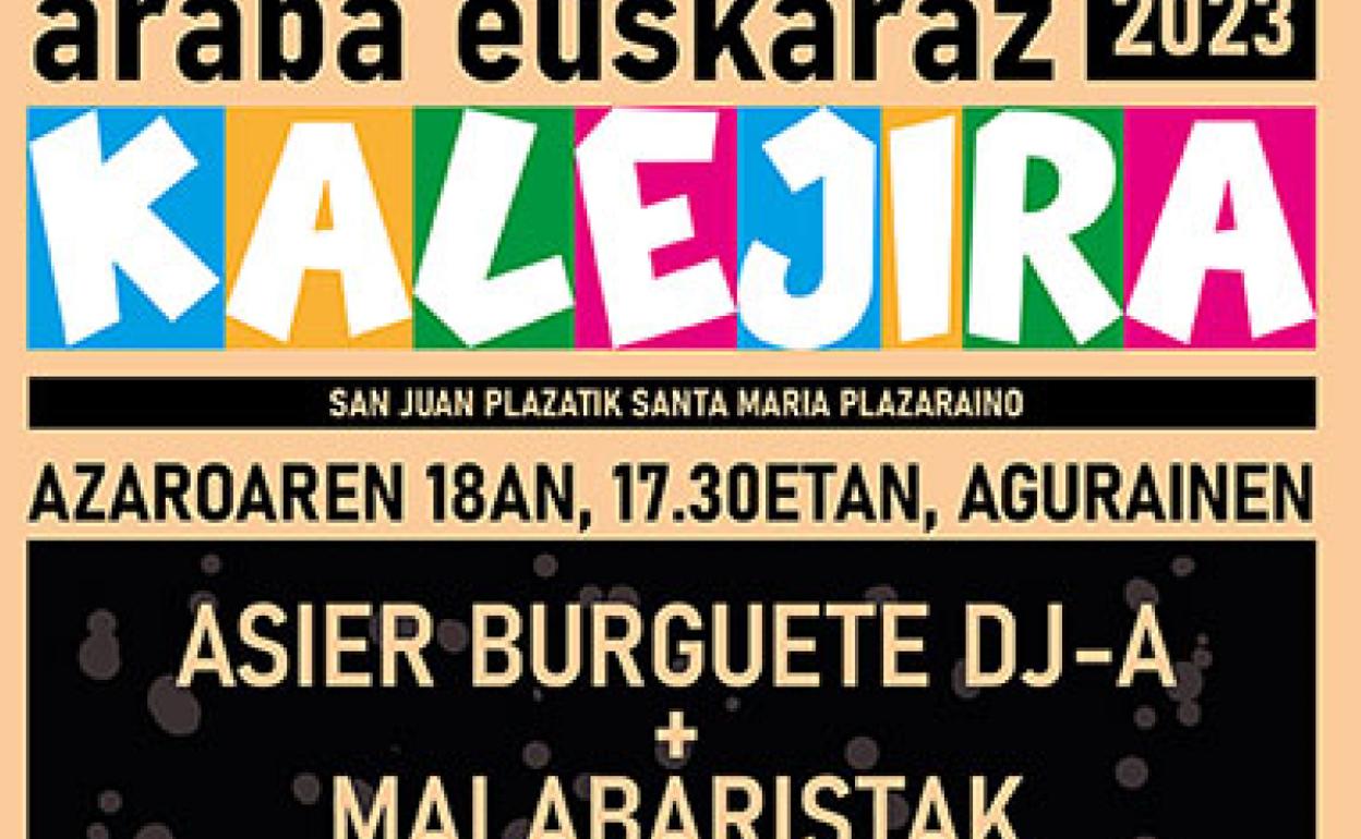 Araba Euskaraz berotzen joateko kalejira bat antolatu dute gaur
