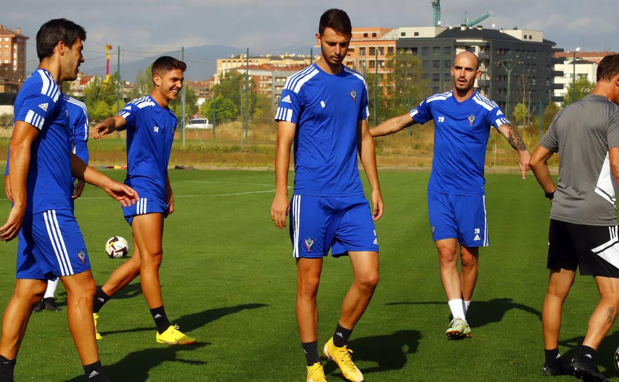 Raúl García, junto a Oriol Rey. 