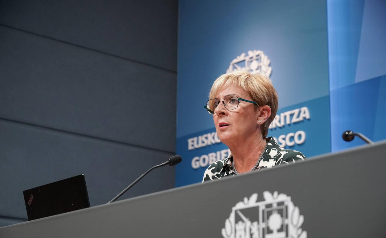 Arantxa Tapia, durante una comparecencia de prensa.