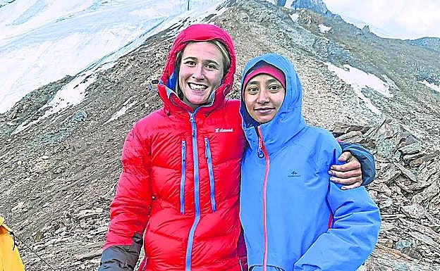 Alday ha grabado un documental sobre alpinismo femenino en Pakistán.