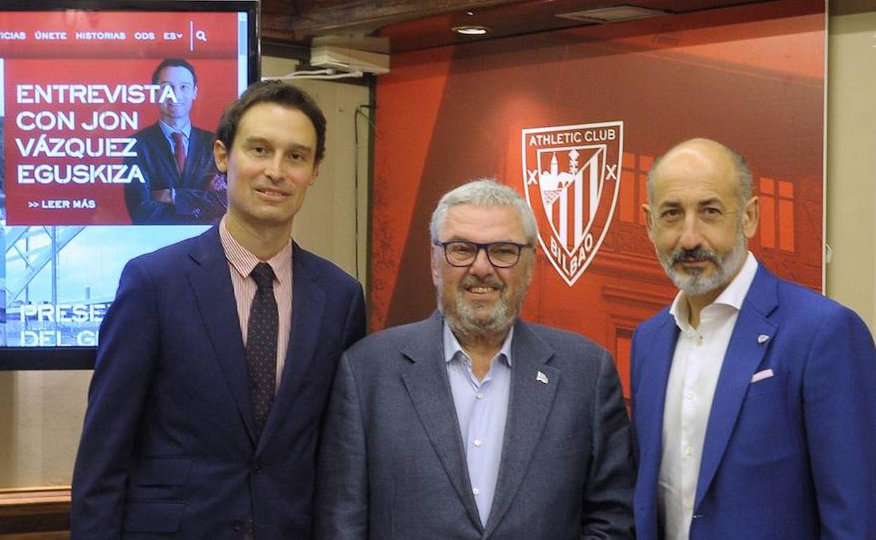 Vázquez-Eguskiza y Ercoreca llegaron a la Fundación Athletic de la mano de Aitor Elizegi. 