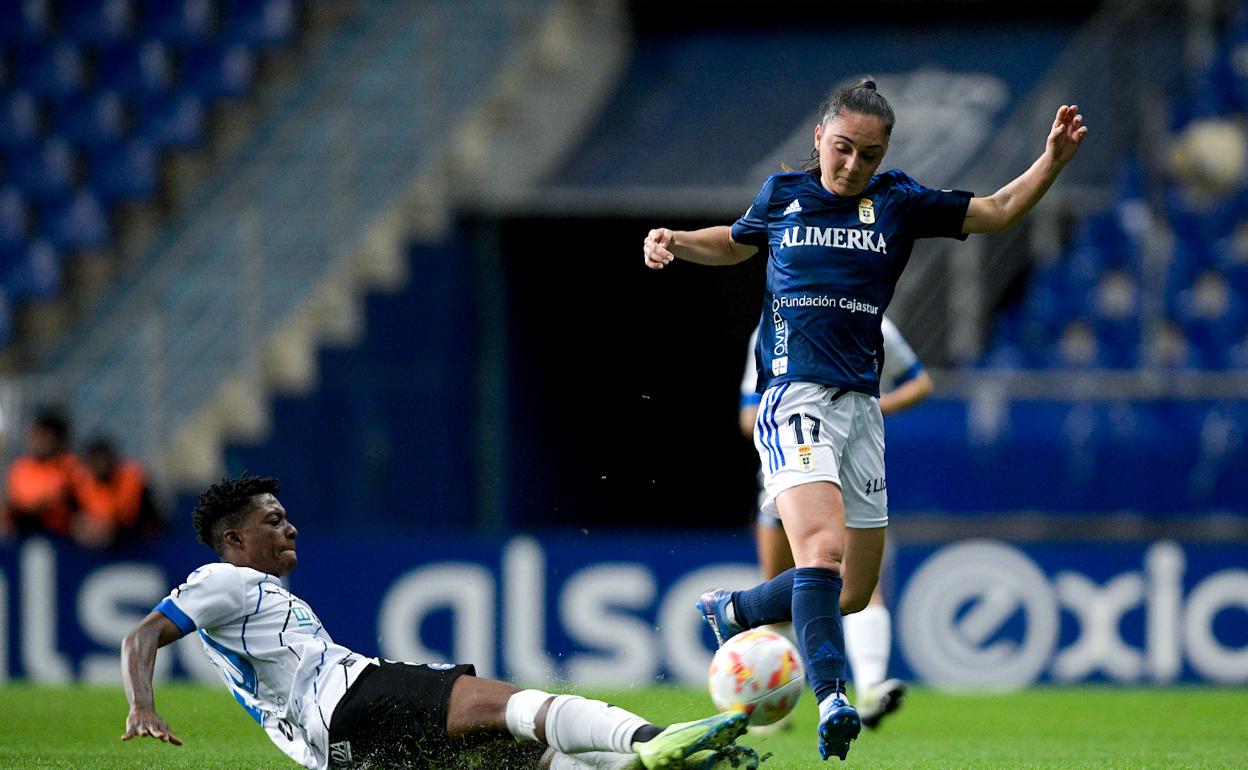 Aby intenta robar el esférico a Bermell durante el encuentro.