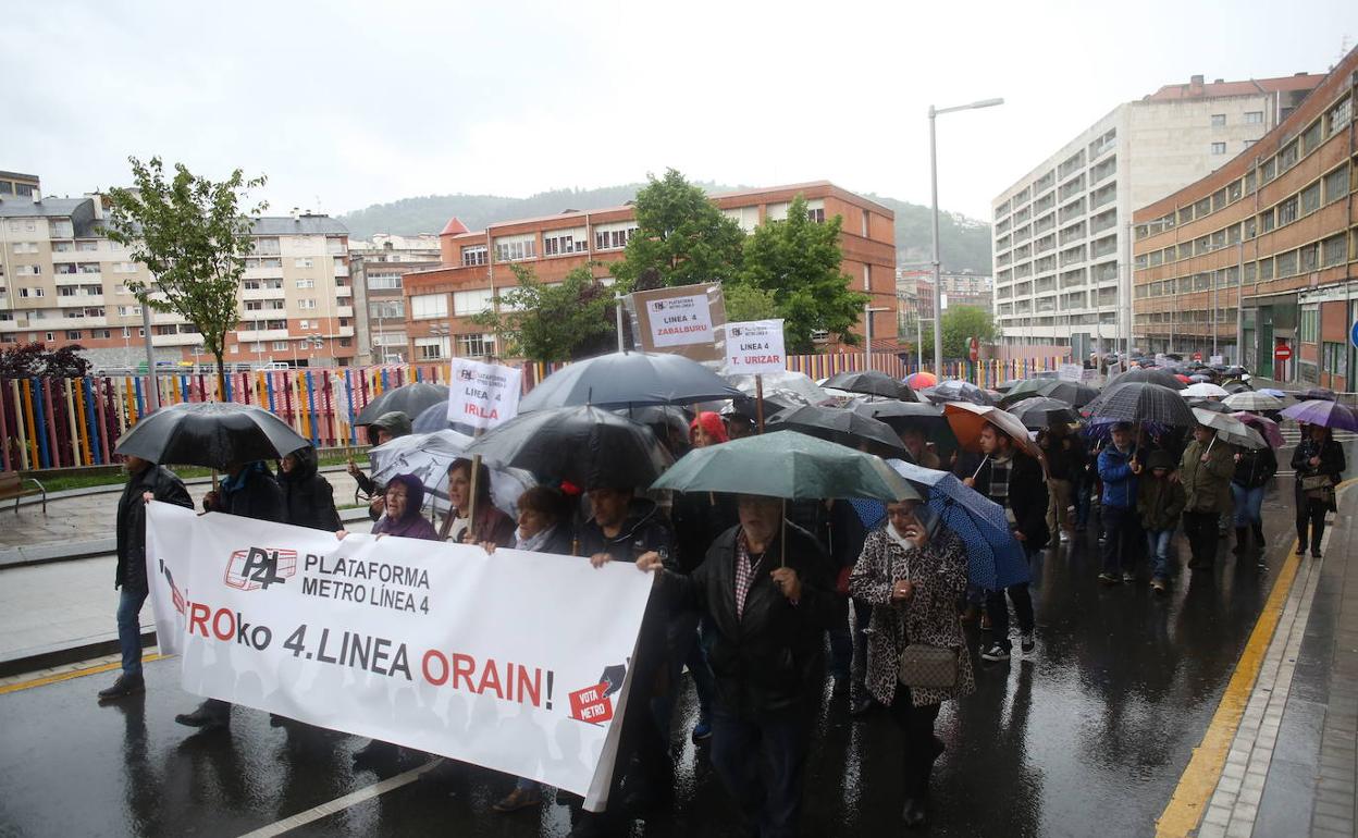 Manifestación de los vecinos antes de la pandemia