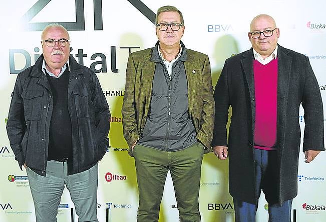 Kirru Ossa, Fran Puga y Julio Usandizaga.