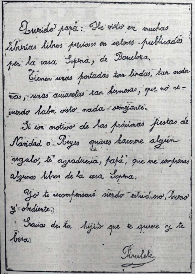 Original anuncio de la editorial Sopena publicado en la prensa bilbaína de diciembre de 1922.