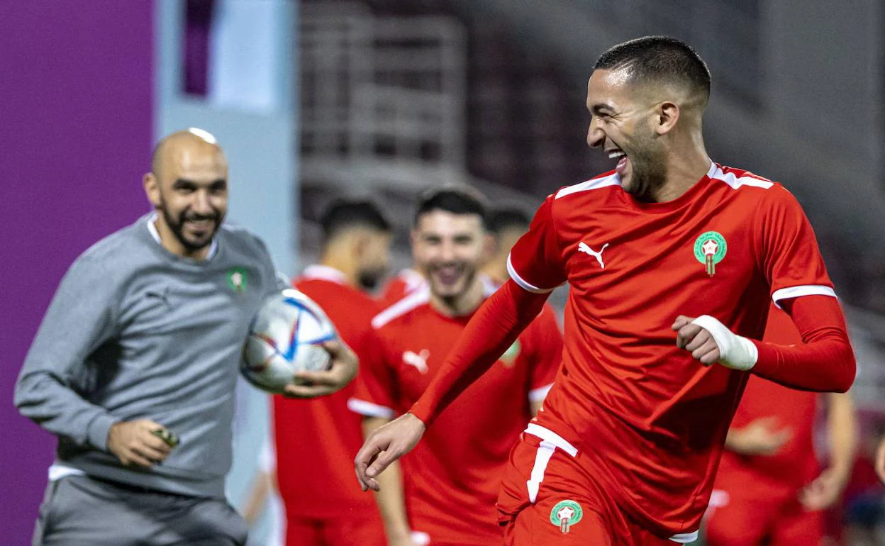 Segunda Camiseta Marruecos Jugador Munir 2022