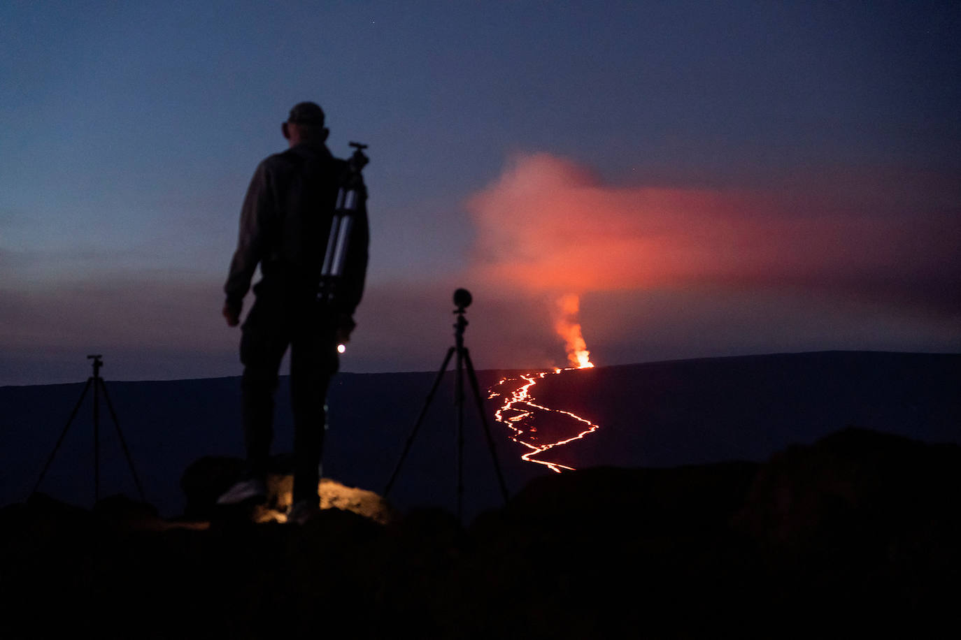 Fotos: Entra en erupción en Hawái el Mauna Loa, el volcán activo más grande del mundo