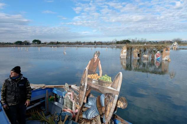 Fotos: Un belén flotante en la isla de Burano