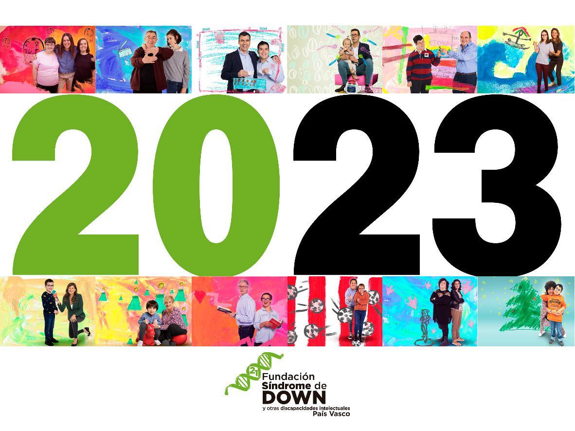 La portada del Calendario de la Fundación Síndrome de Down.