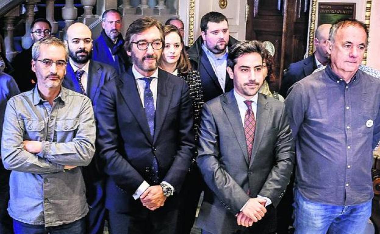 David Rodríguez, Iñaki Oyarzábal, Jon Nogales y Kike Fdz. de Pinedo.