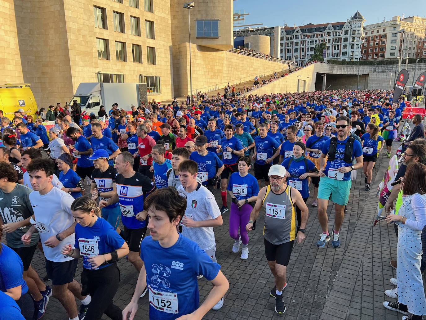 San Silvestre en Bilbao.