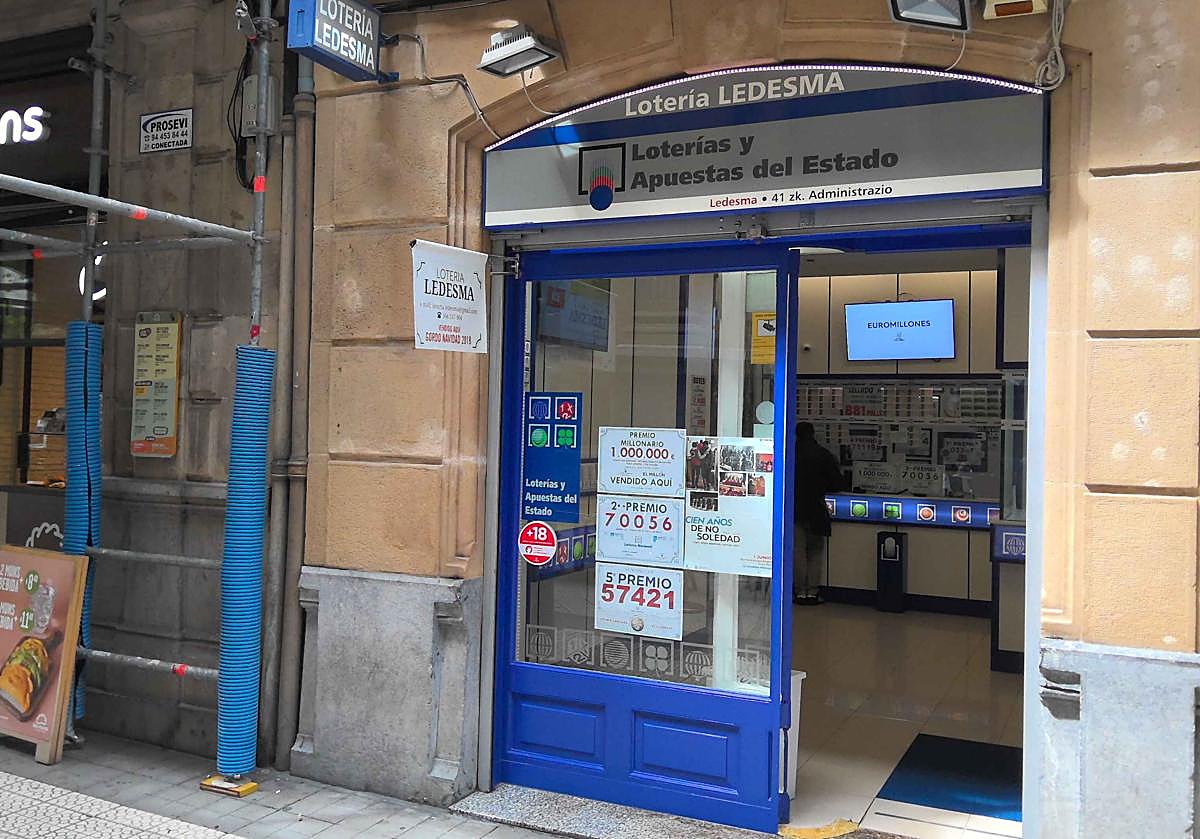 El Euromillones del martes se despide del año con un pellizco en Bilbao