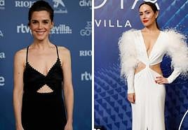 Nuria Gago e Irene Montalà, vestidas de Alicia Rueda