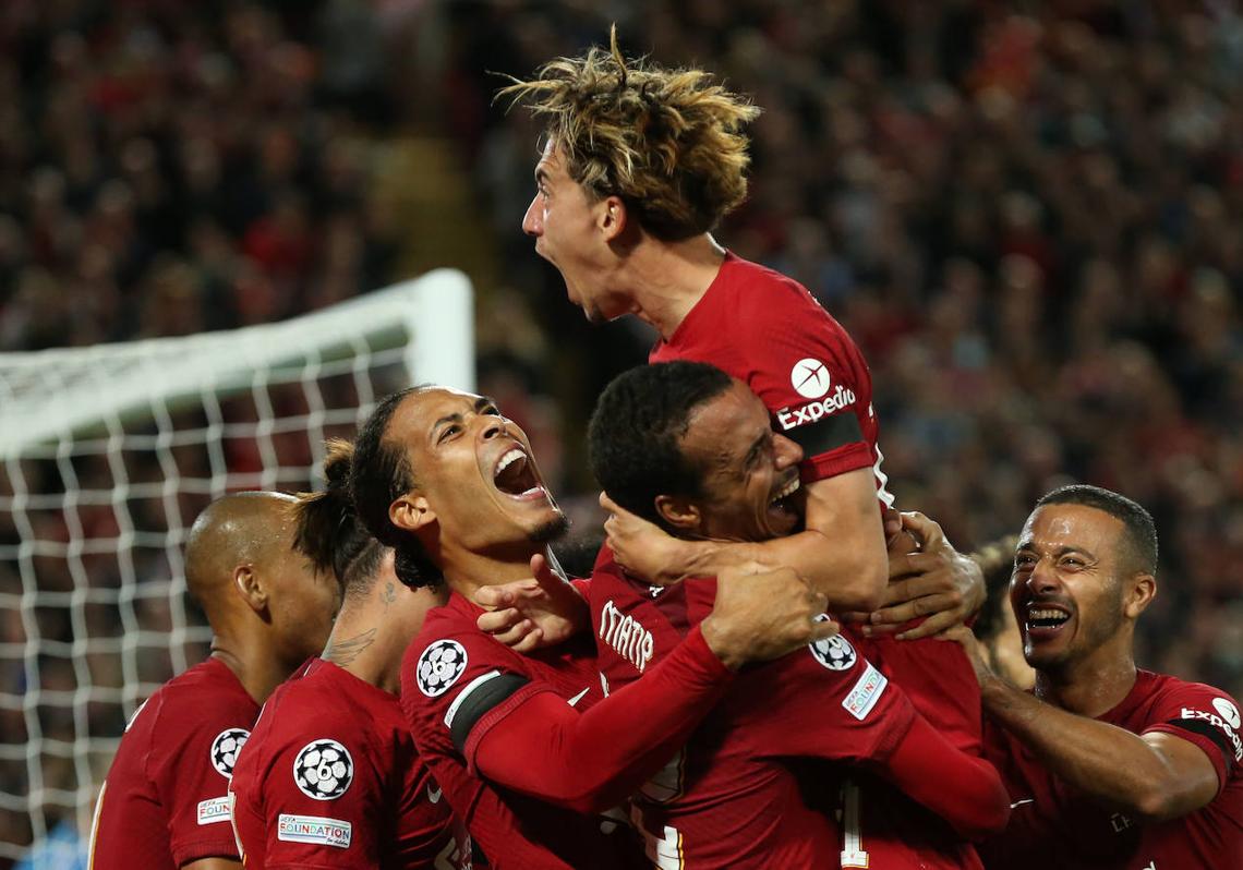 Imagen - Los'reds' celebran un gol ante el Ajax en la fase de grupos de la Champions.