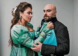 Oksana Dyka (Tosca) y su marido, Gabriele Viviani (Scarpia)