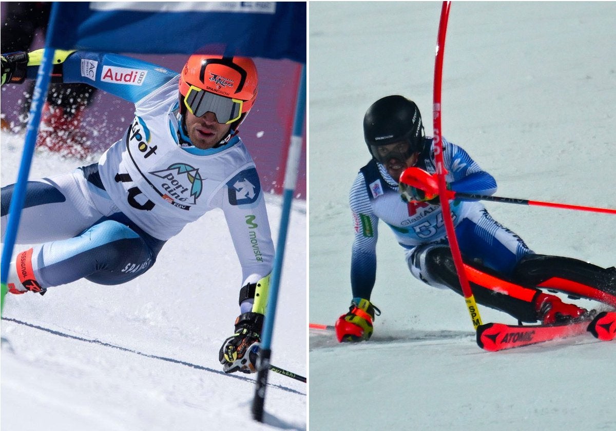 Aingeru Garay y Juan del Campo, en plena acción