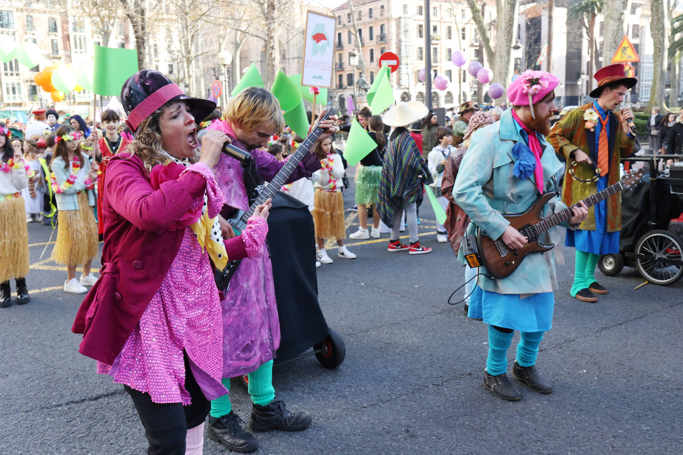 Los niños de Bilbao desfilan por Carnaval