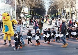 Los niños de Bilbao desfilan por Carnaval