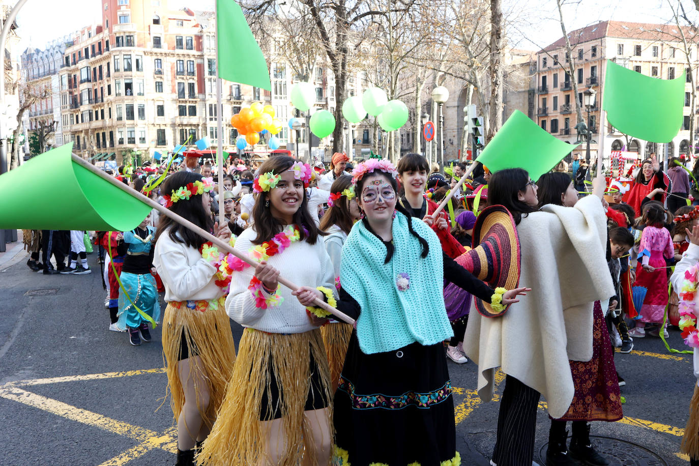 Los niños de Bilbao desfilan por Carnaval