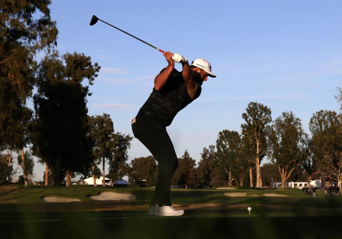 Jon Rahm, en una de las salidas del Riviera Country Club de Los Ángeles.