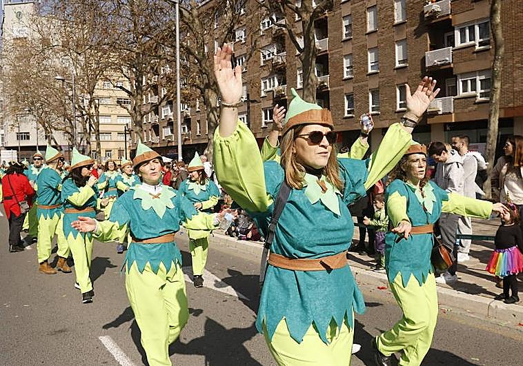 Los ánimos no han decaído en el desfile del domingo.