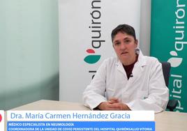 Videochat Quirónsalud Vitoria. Cómo resolver y paliar tus problemas con el covid persistente, por la Doctora Carmen Hernández