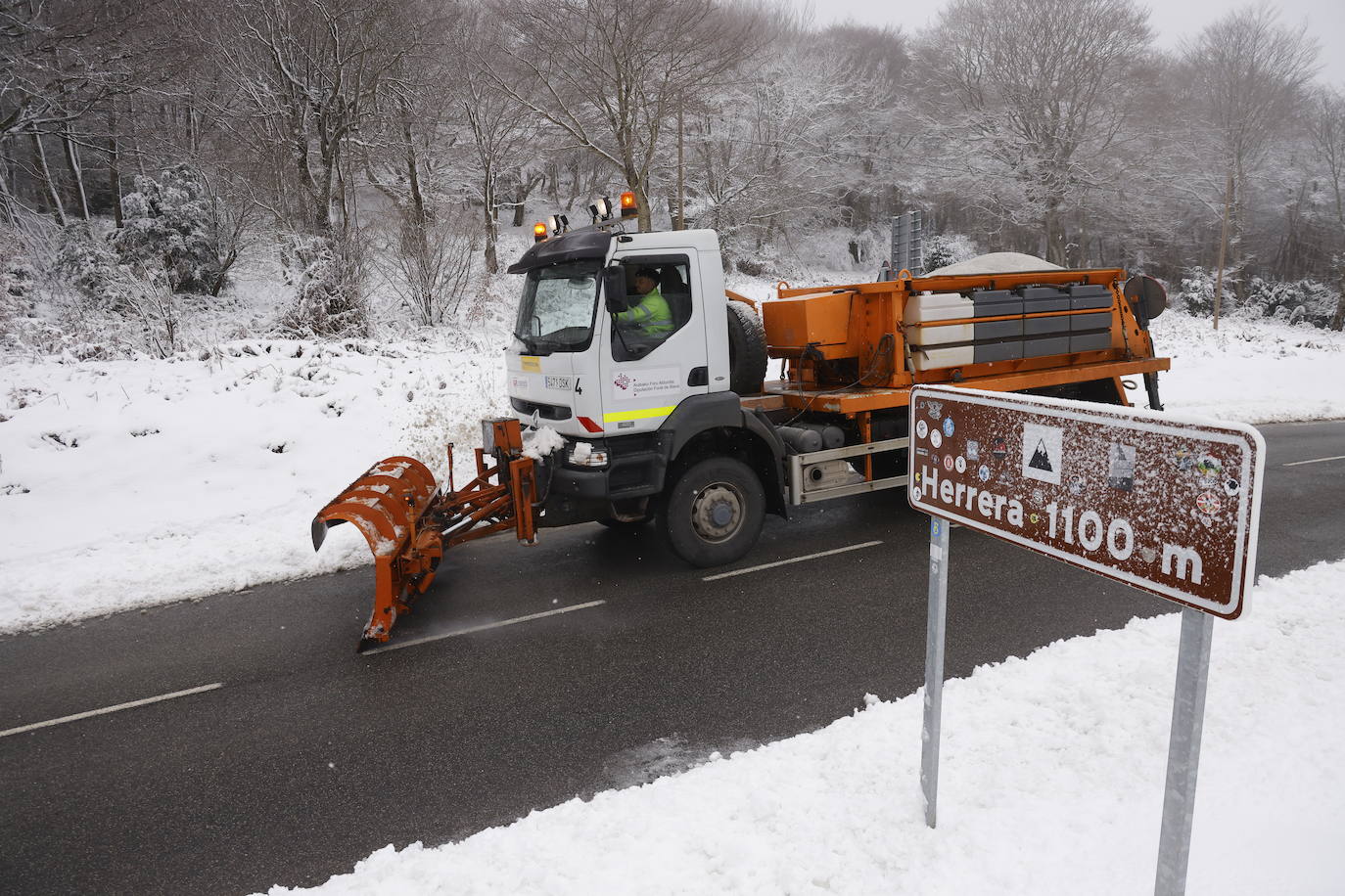 La nieve retorna a Álava