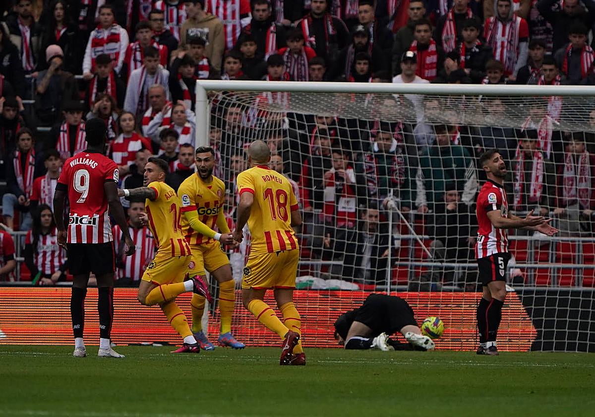 El Girona se adelantó en el marcador a los cuatro minutos de partido.