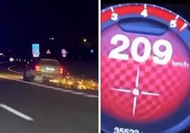 Detectan a un coche circulando sin dos ruedas y a una moto a más de 200 km/h