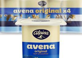 Envase de la bebida de avena original de la marca alpina.