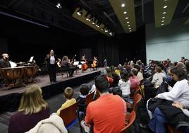 Uno de los auditorios abarrotados del Palacio Euskalduna durante el Musika-Música.