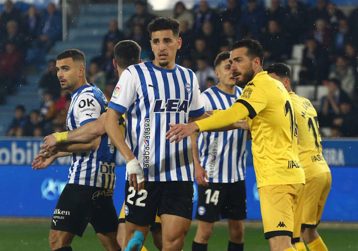 Abqar, en el partido de este fin de semana contra el Lugo.