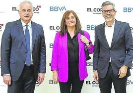 Francisco Javier Azpiazu, Carmen Manrique y José María Fernández Hueso.